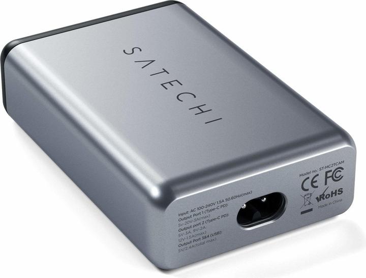 Actual product image Satechi travel charger (75 W, 4 ports)