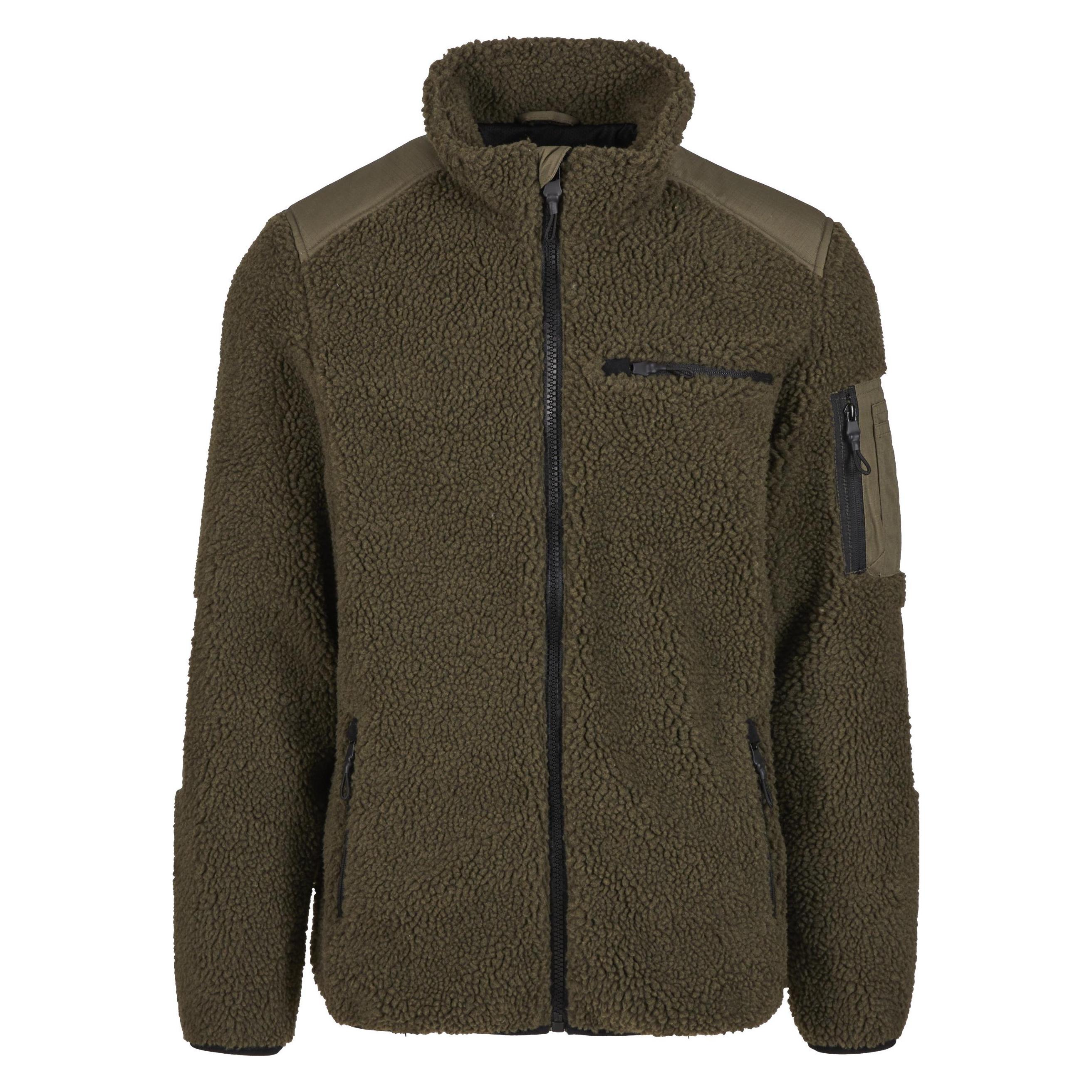 Brandit, Herren, Outdoorjacken, Men Ramble Teddyfleece Jacket - 174633 (M), Grün, M