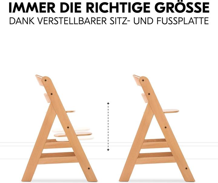 Produktbild Hauck Alpha Newborn Set Pre Nature Grey (Hochstuhl)