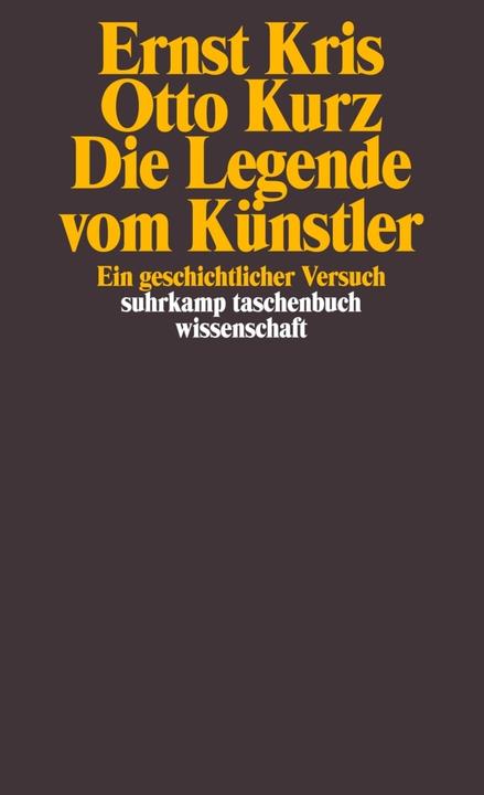 Produktbild Die Legende vom Künstler (Deutsch, Otto Kurz, 1995)