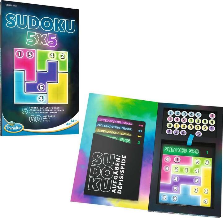 Actual product image Ravensburger ThinkFun - Sudoku 5x5 (French, German, Italian, 1 - 4 Players)