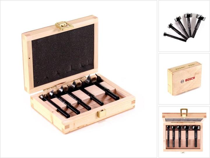 Produktbild Bosch Professional Zubehör 5-tlg. Forstnerbohrer-Set, 15–35 mm (35 mm, 15 mm, 30 mm, 20 mm, 25 mm)