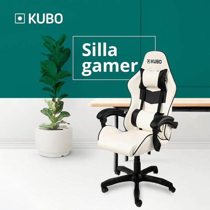 Immagine prodotto Kubo Sedia da gaming ergonomica con supporto lombare e testiera regolabile
