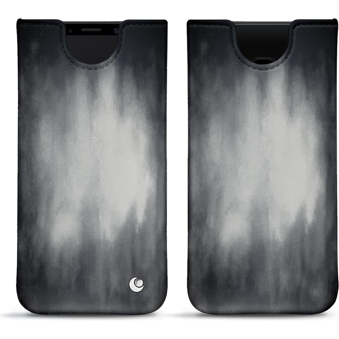 Noreve Lederschutzhülle (Samsung Galaxy S9), Smartphone Hülle, Grau
