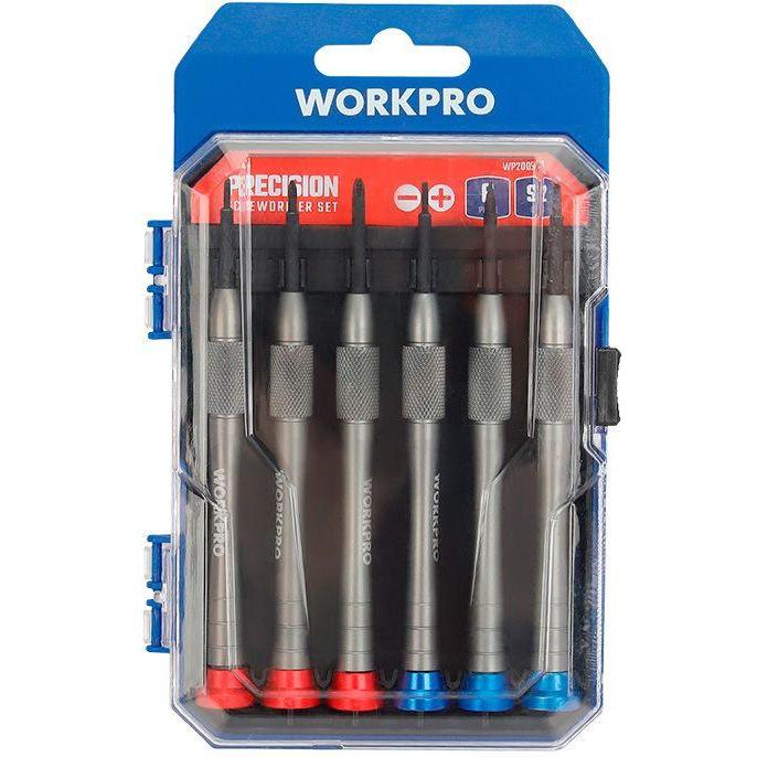 Workpro, Cacciavite, Precision aluminum screwdrivers, 6-piece set (Porta)