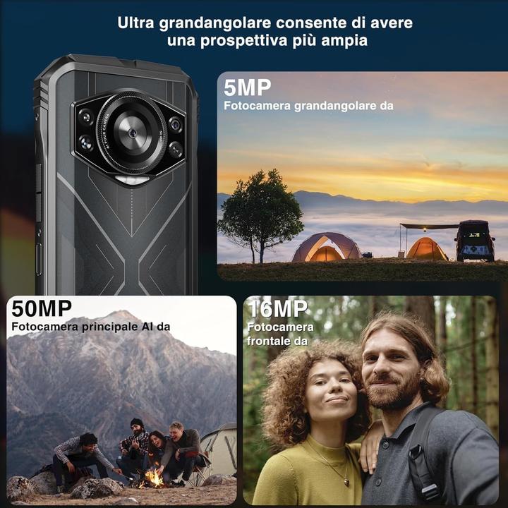 Produktbild Doogee Cyber Resistente (256 GB, Schwarz, 6.58", Dual SIM, 4G)