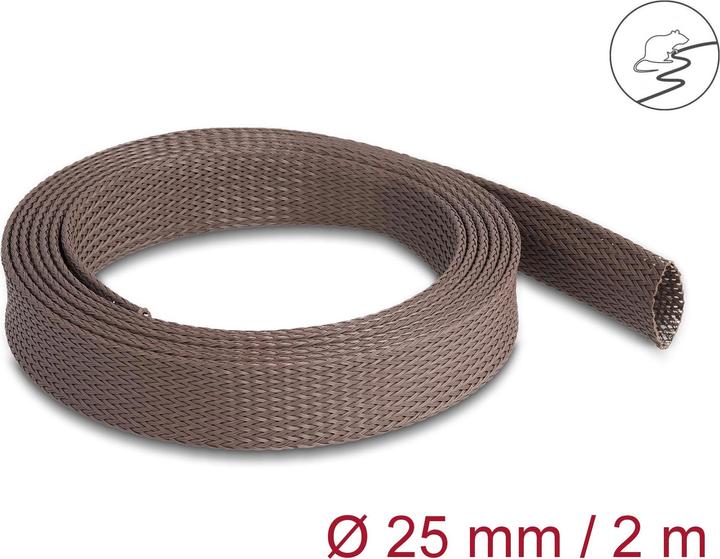 Image du produit Delock Tuyau tressé résistant aux rongeurs, 2 m x 25 mm brun (Gaines pour câbles, 200 cm)