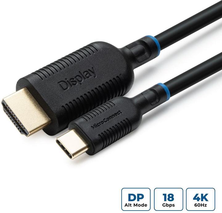 Actual product image MicroConnect USB-C HDMI Cable 1m (1 m)