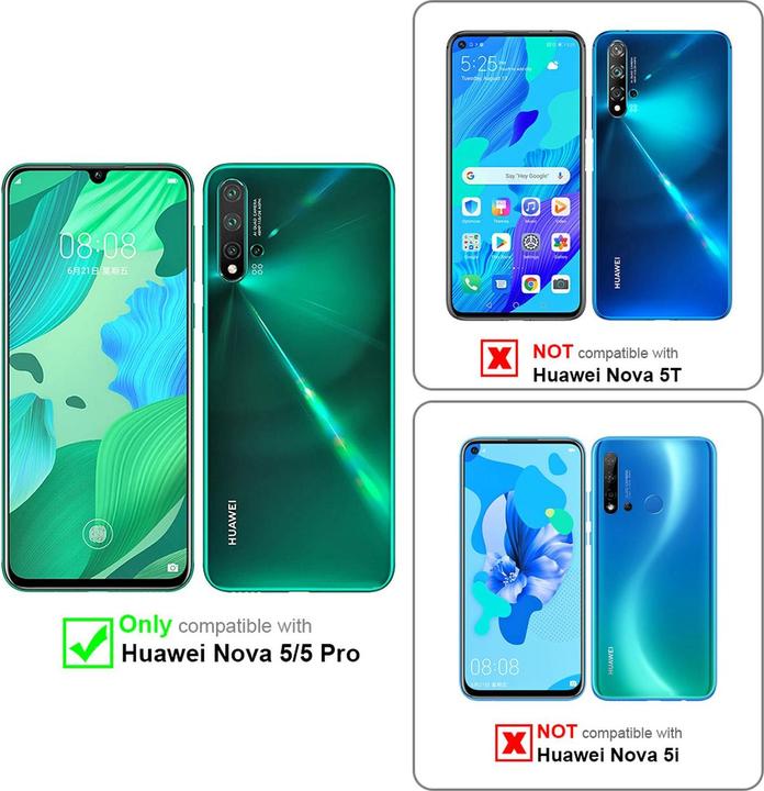 Actual product image Cadorabo Book Invisible Magnet Cover (Huawei Nova 5, Huawei Nova 5 Pro)