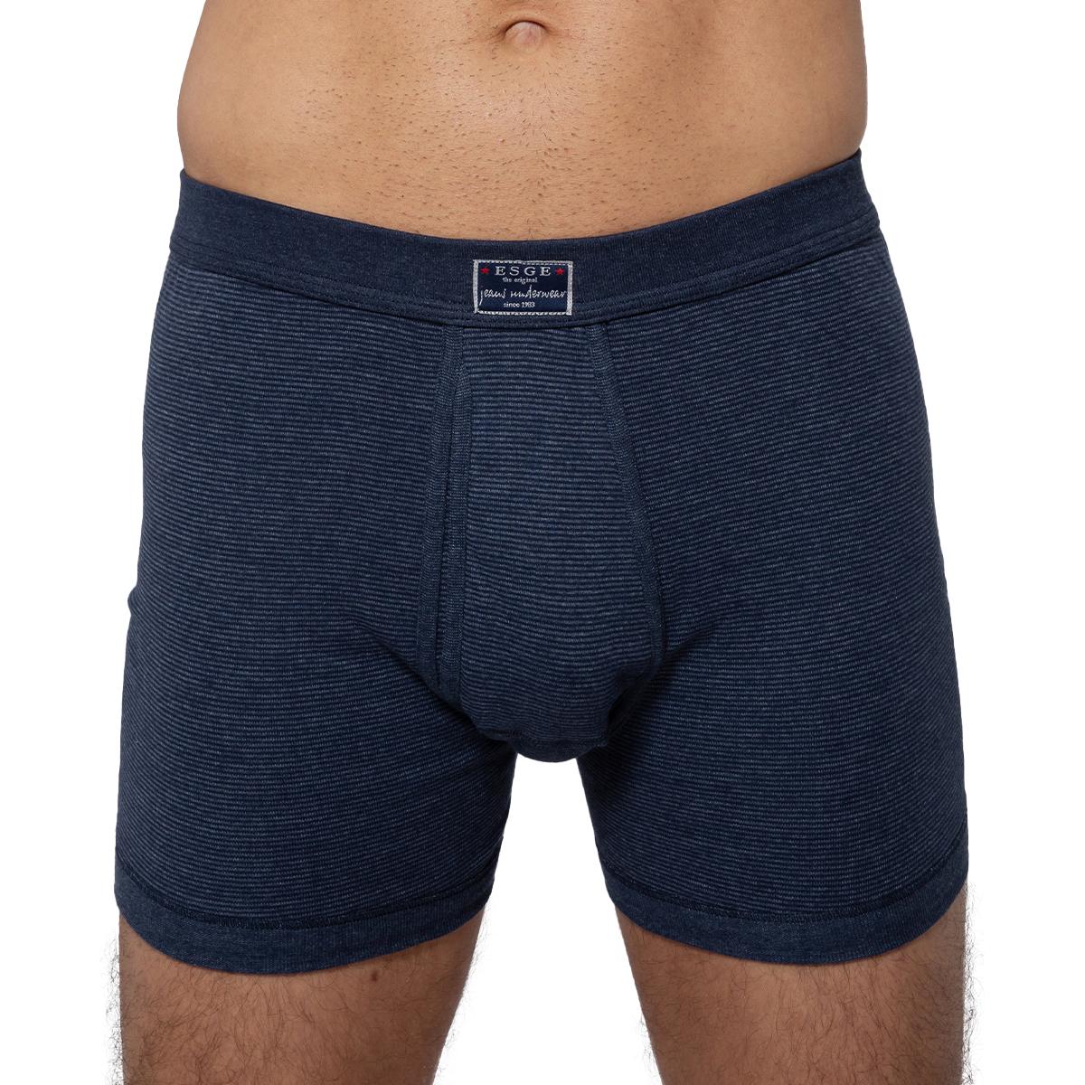 Thumbnail - ESGE, Herren, Unterhosen, 3er Pack - Feinripp Jeans Pant mit Eingriff, Blau, (XL, 3er Pack)