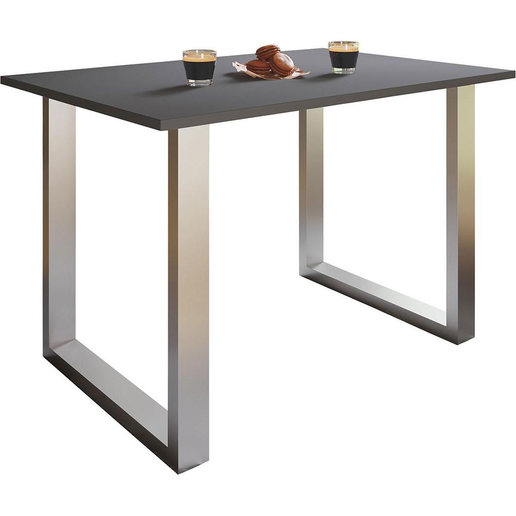 Ebuy24, Esstisch, Esstisch XonaU silberfarben (140 x 50 cm)