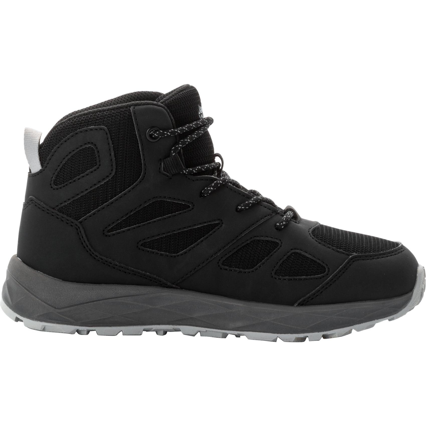 Jack Wolfskin, Unisex, Wanderschuhe, Woodland 2 Texapore Mid K (29), Schwarz