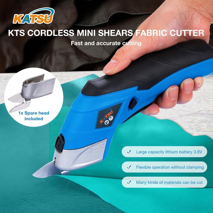 Immagine prodotto Katsu Tools Elektrische Kabellose Stoffschere mit Akku