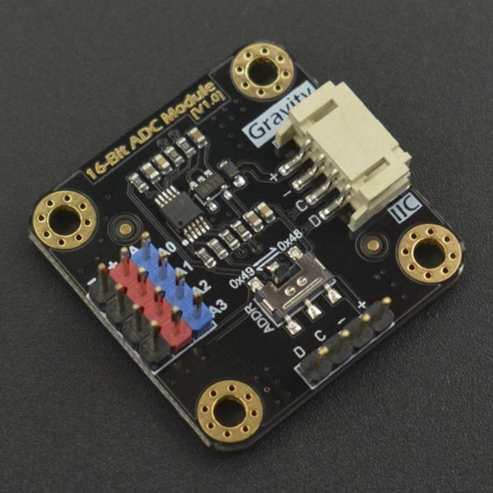 Image du produit DFRobot Gravity 16Bit 4-canaux ADC Convertisseur analogique numérique I2C ADS1115