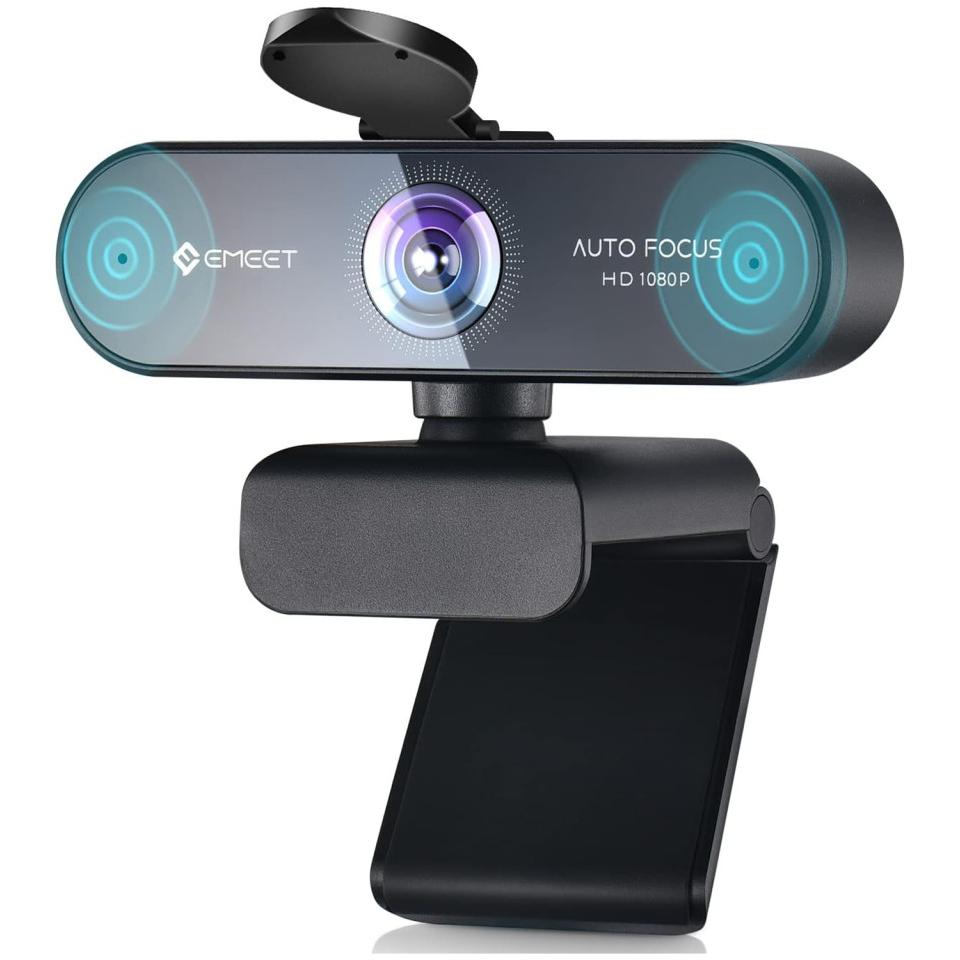 EMeet Nova Webcam Full HD 1080P με Autofocus,Κάλυμμα και Διπλά Μικρόφωνα για Βιντεοκλήσεις, Webcam