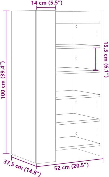 Immagine prodotto vidaXL Schuhschrank