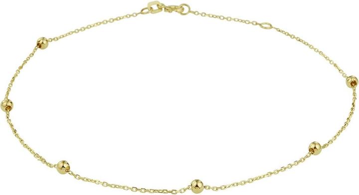 Marie Celeste Knöchelgurt Bolletjes 1,0 mm 24 - 26 cm - 3 mm - Gold (Gelbgold, 26 cm)