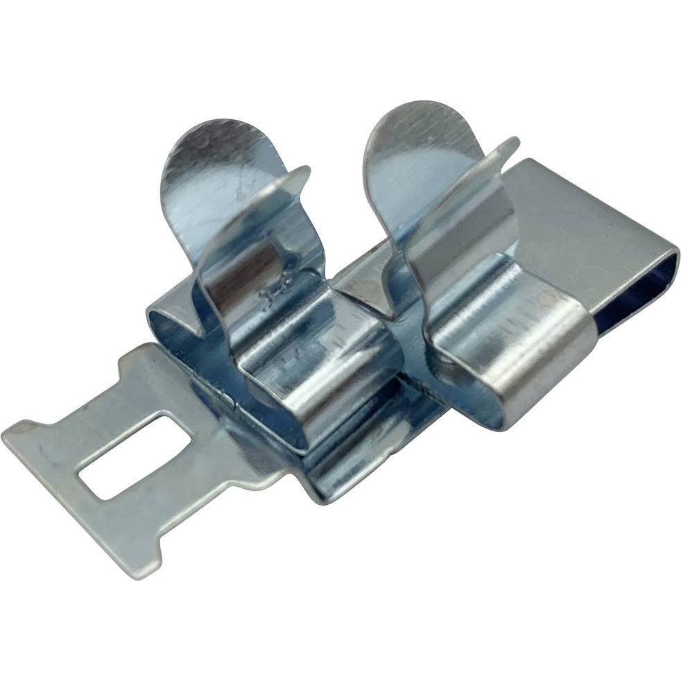Tru Components, Kabelschutz + Kabelführung, Schirmklammer Klemm-Ø (max.) 8 mm Federstahl 1 St. (Kabelschlauch)