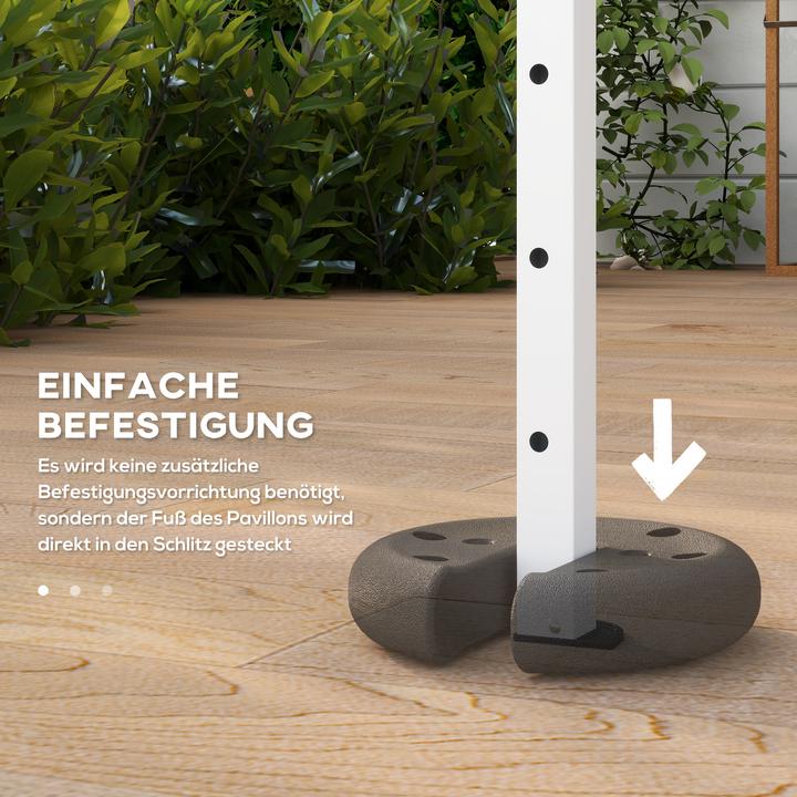 Immagine prodotto Outsunny Pesi aggiuntivi per il padiglione pieghevole (20 cm, 20 cm)