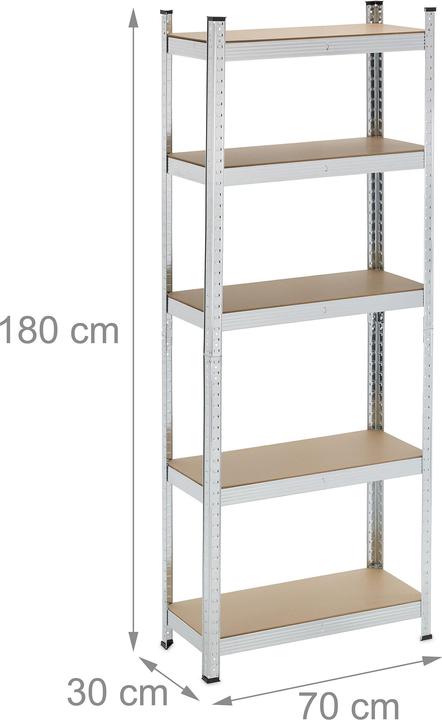 Actual product image Relaxdays 2x heavy duty shelving