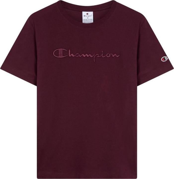 Champion bordeauxrotes Damen-T-Shirt (L)