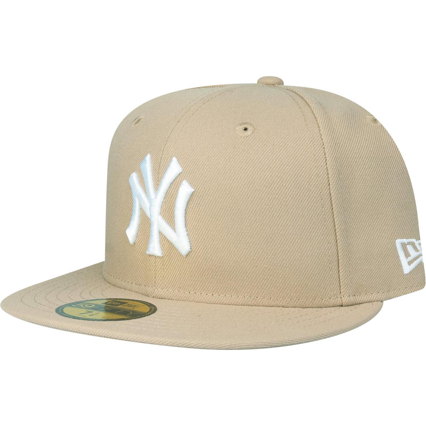 New Era, Herren, Cap, 59Fifty Fitted Cap - New York Yankees camel - 7 3/8, Beige, (7 3/8)