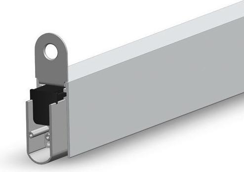 Actual product image Elton Ellen Autom. door bottom seal Ellen Matic Soundproof for grooving silver L 1208mm