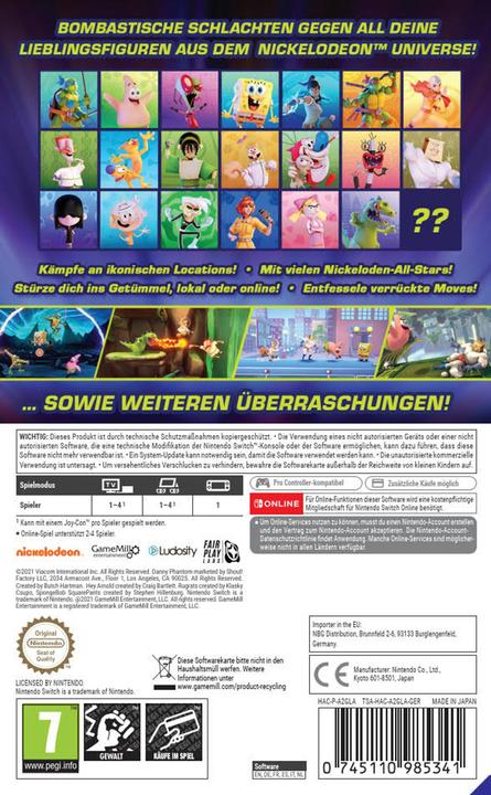 Produktbild GameMill Entertainment Nickelodeon All-Star Brawl (Switch, DE)