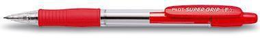 Produktbild Pilot Kugelschreiber Super Grip 0,3mm F rot nicht dokumentenecht Farbe des Schaftes: transparent (Rot, 1x)