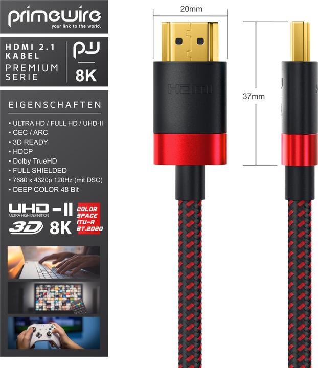 Produktbild Primewire HDMI (Typ A) — HDMI (Typ A) (5 m, HDMI)