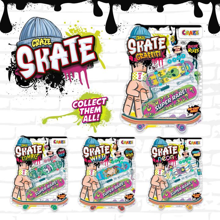 Produktbild Craze Finger-Skateboard Double Mix (Multilingual)