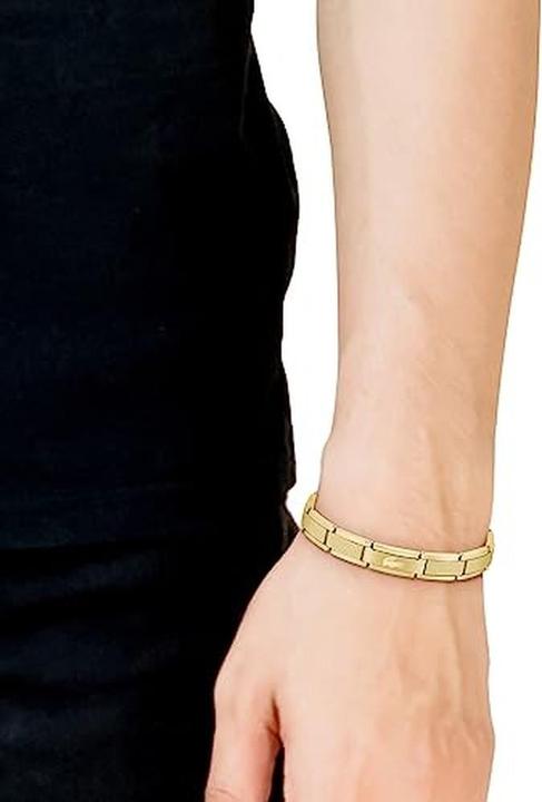 Immagine prodotto Lacoste Moda Bracciale placcato oro Stencil (Acciaio inossidabile con rivestimento ionico in oro giallo)