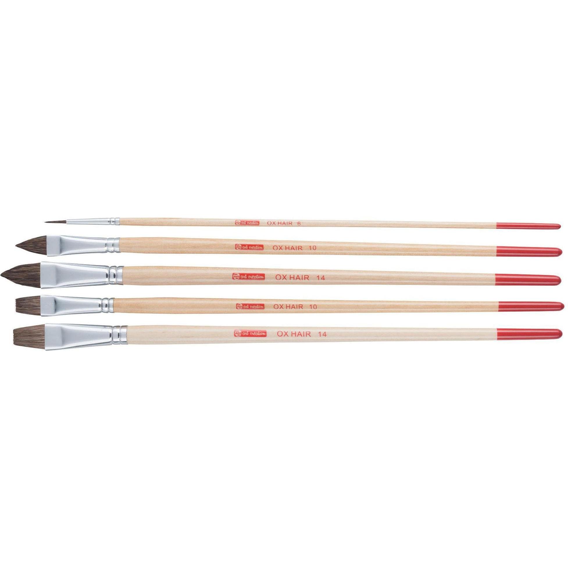 Talens: Set Pennello Auricolari Bovina - 5 Mix