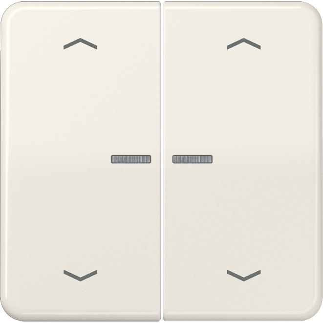 JUNG, Zubehör Schalterprogramm, Wippe 2t Jalousie CD ws glz Pfeile CD102KO5P