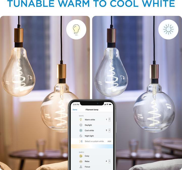Image du produit WiZ Filament vintage (E27, 6.50 W, 390 lm, 1 x, E)