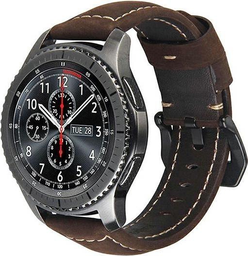 Actual product image Beline Samsung Galaxy Gear S3/Active/Watch 3/Huawei Watch GT/GT2/GT2 Pro Smart Watch Strap, 22mm (22 mm, Organic leather, Huawei Watch GT, Huawei Watch GT 2 Pro)
