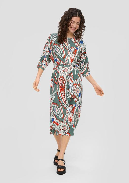 Image du produit s.Oliver Kleid Midi-Kleid mit Plisseefalten (40)