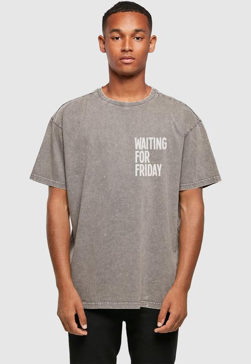 Immagine prodotto Mister Tee MisterTee Waiting For Friday - Maglietta oversize pesante lavata con acido - 174799 (XXL)