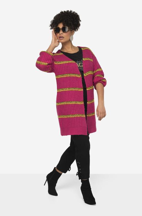 Produktbild Miamoda Strickjacke, Ringel, offene Form, Langarm (56)