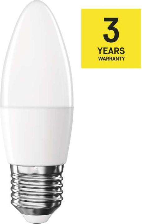 Image du produit Emos Lampe LED Classic Candle / E27 / 4,2 W (40 W) / 470 lm / Blanc neutre (E27, 470 lm, 1 x)