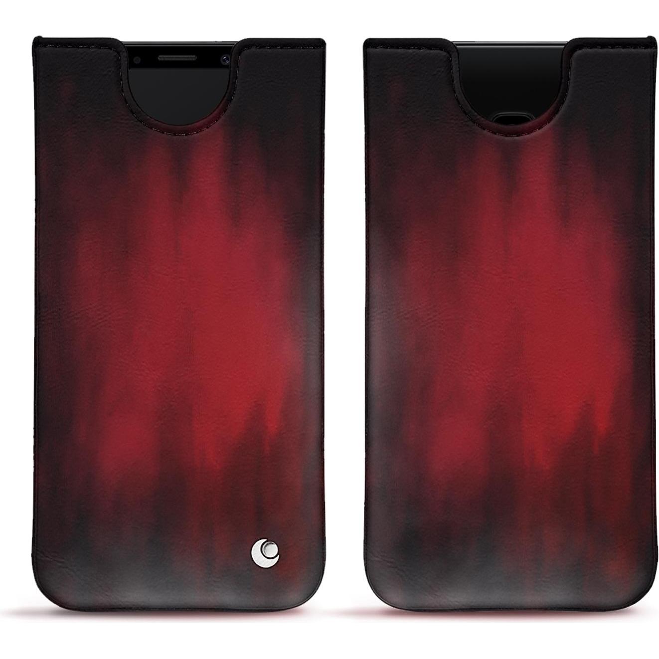 Noreve Lederschutzhülle (Samsung Galaxy S9), Smartphone Hülle, Rot