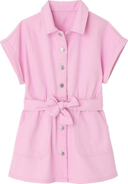 Produktbild Vertbaudet Hemdkleid mit Bindegürtel aus Twill, Mädchen (146, 152)