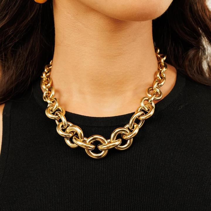 Image du produit Hugo Boss - Live Statement Solid Gold Plated Chain 1580734 (Acier inoxydable)