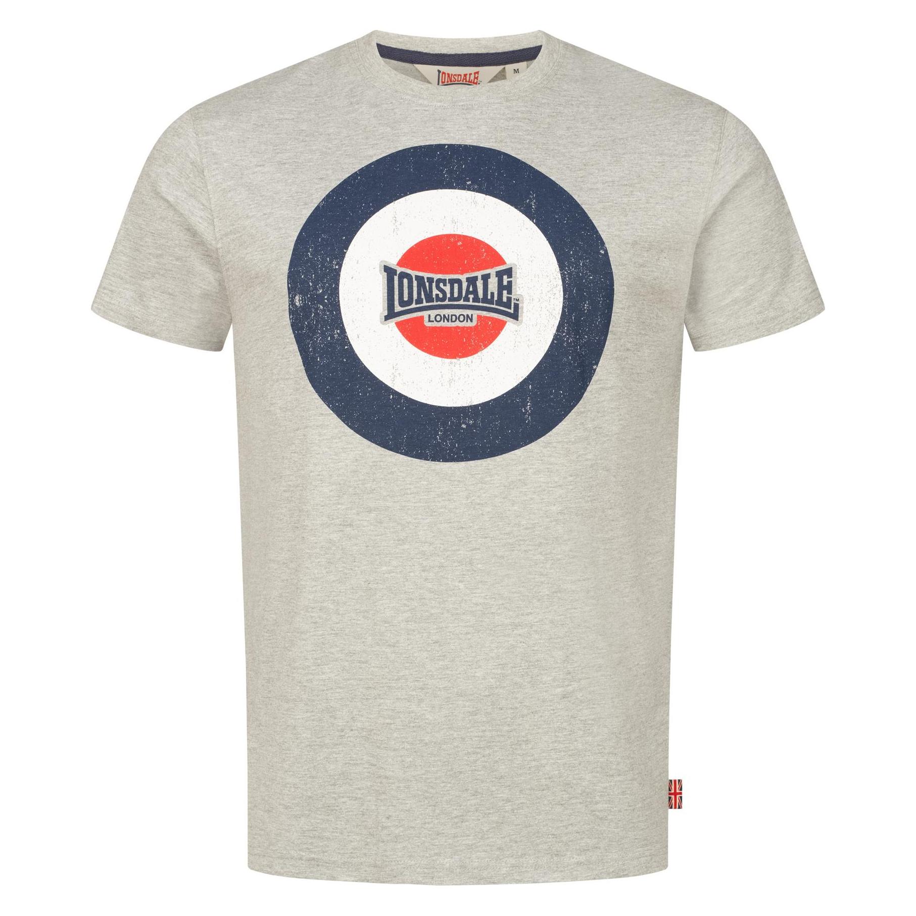 Lonsdale, Herren, Shirts, Trevose, Blau, Grau, (S)