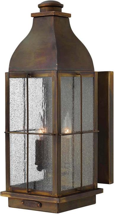 Elstead Lighting Bingham outdoor wall light E14 triple Siena IP44 (E14, IP44)