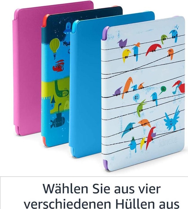 Produktbild Amazon Kindle Kids Edition without Special Offers inkl. Hülle (2019) (6", 8 GB, Schwarz, Blau)