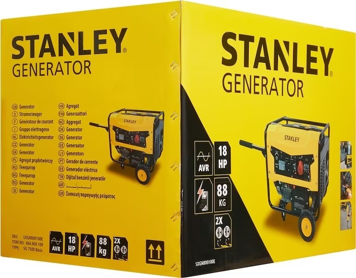 Actual product image Stanley Generator SG7500 Basic (6800 W, 25 l)