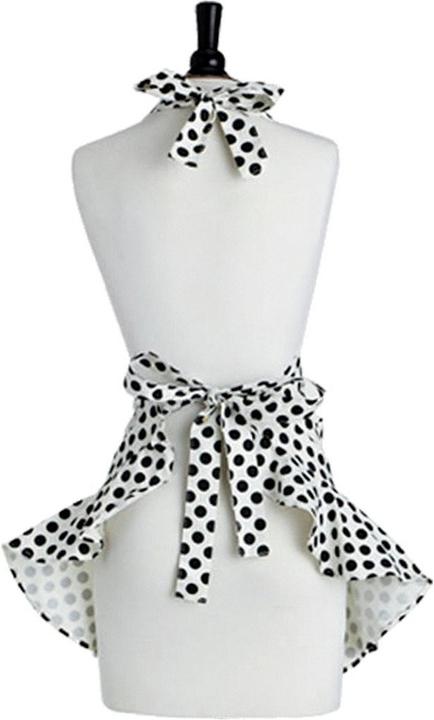 Produktbild Jessie Steele Schürze Weiss mit Schwarzen Punkten