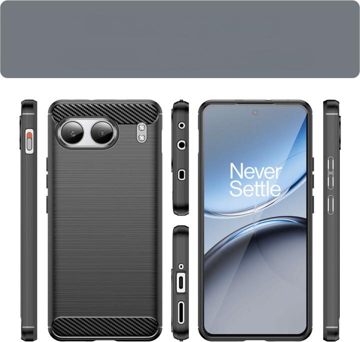 Produktbild Cover-Discount OnePlus Nord 4 - Metall Carbon Look Hülle (OnePlus Nord 4)