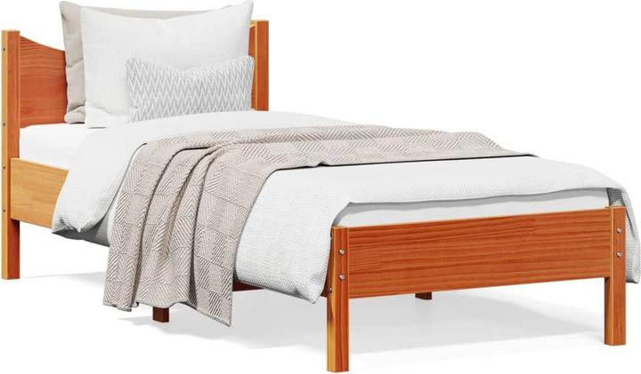 Actual product image vidaXL Pine bed (120 x 190 cm)